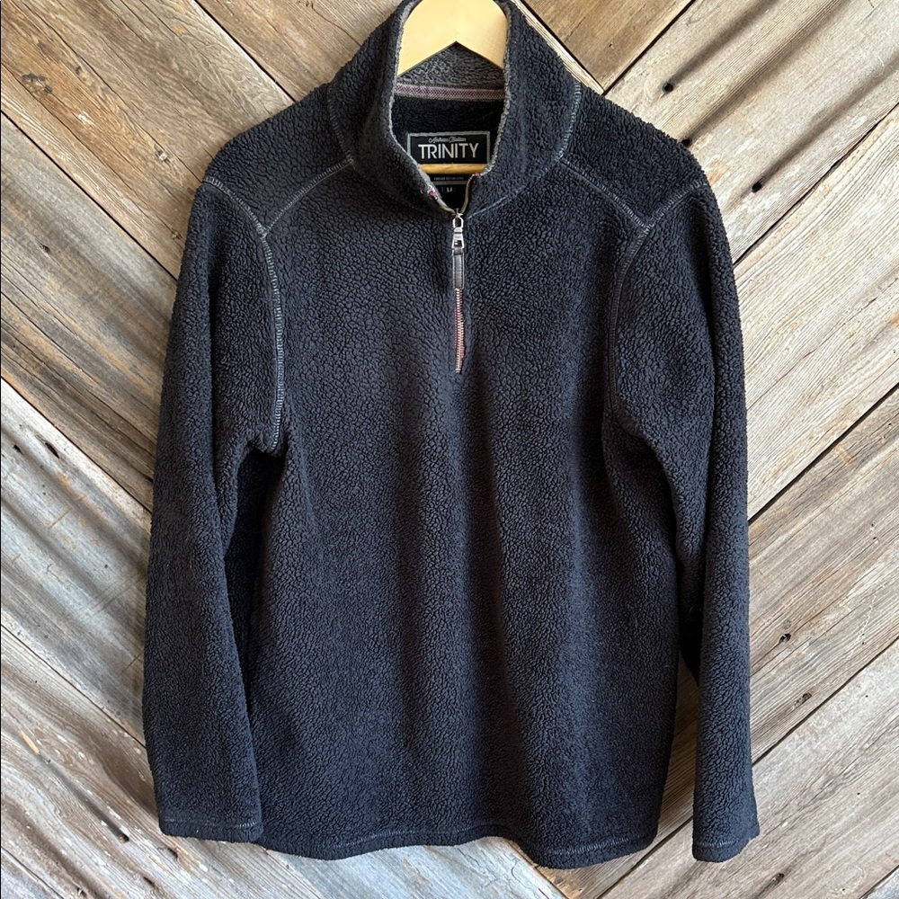 Trinity Charcoal Zip-Up Sweater